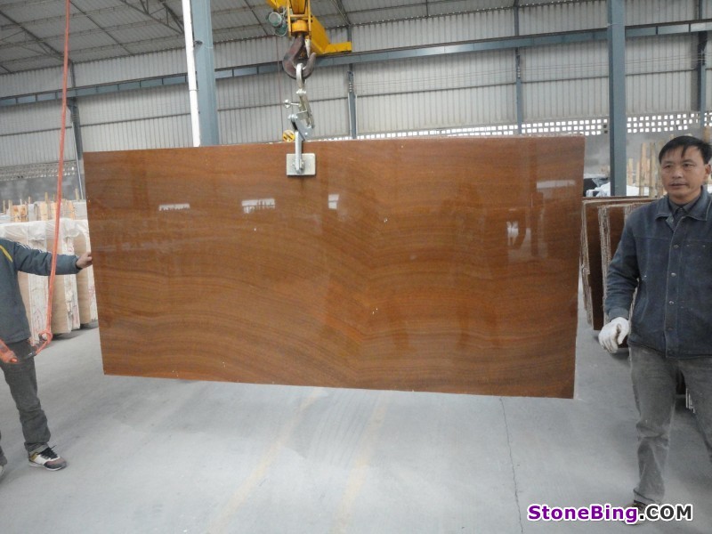 Wooden Yellow Marble Slabs