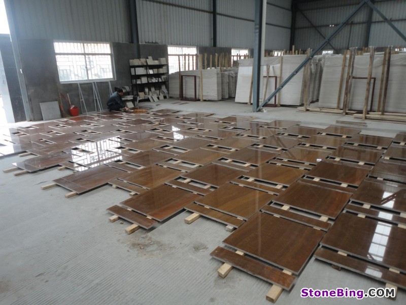 Wooden Yellow Marble Slabs