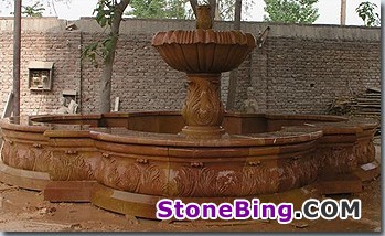 V12 Red Marble Fountain SP-007