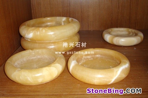 Yellow Onyx Ashtray