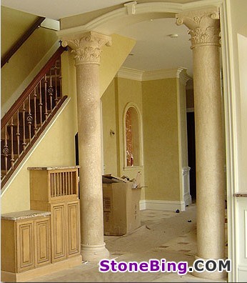 Egypt Cream Marble Column SP-003