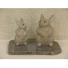 Gold Ma (G350) Rabbits Sculpture