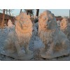 Golden Flaring Marble Lion