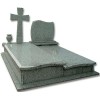 Granite Tombstone with Cross