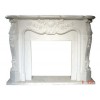Beige Marble Fireplace