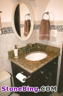 Juperama Gold Wave Vanity Top