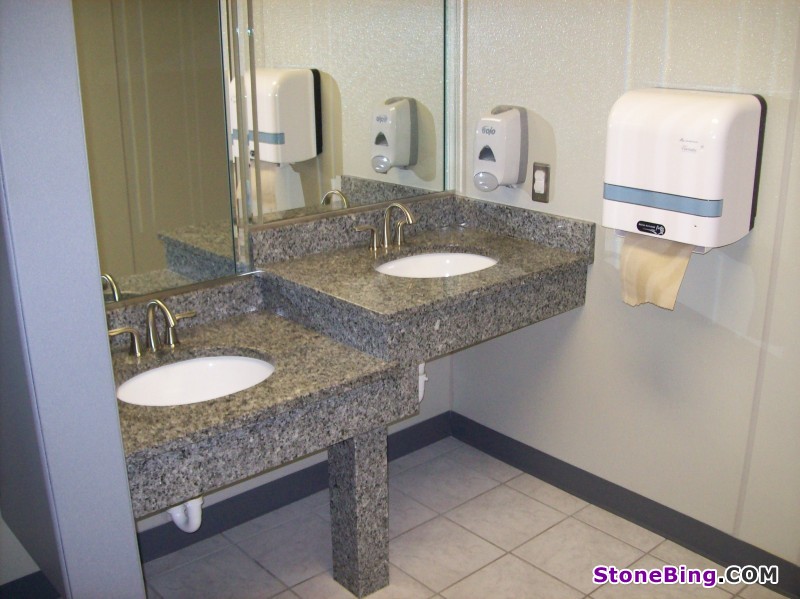 Azul Platino Granite Vanity Top