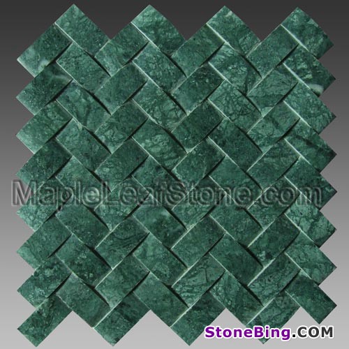 India Green Stone Mosaic Tile 01