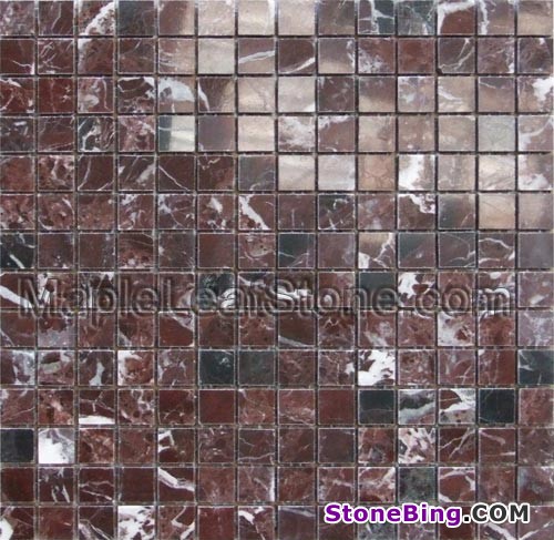 Rosso Lepanto Marble Mosaic 149