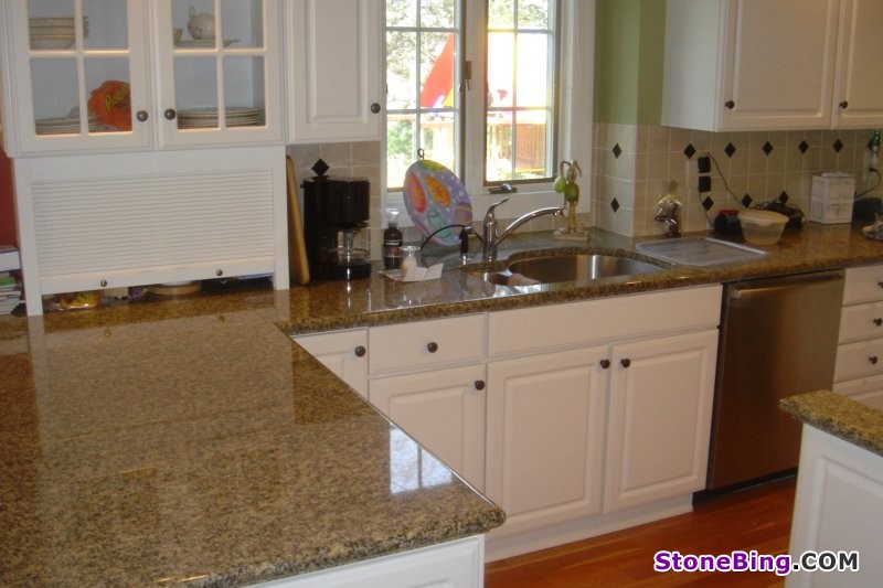 Crystal Gold Kitchen Countertop