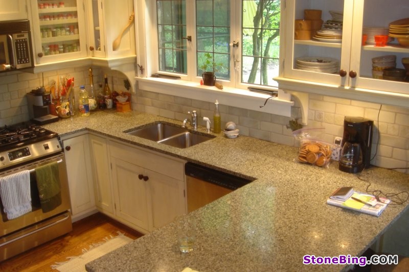 Honed Tunas Green Kitchen Countertop