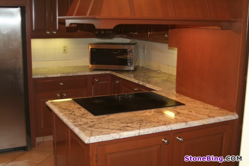White Spring Kitchen Countertop
