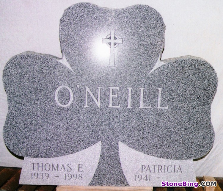 Grey Upright Granite Monument 