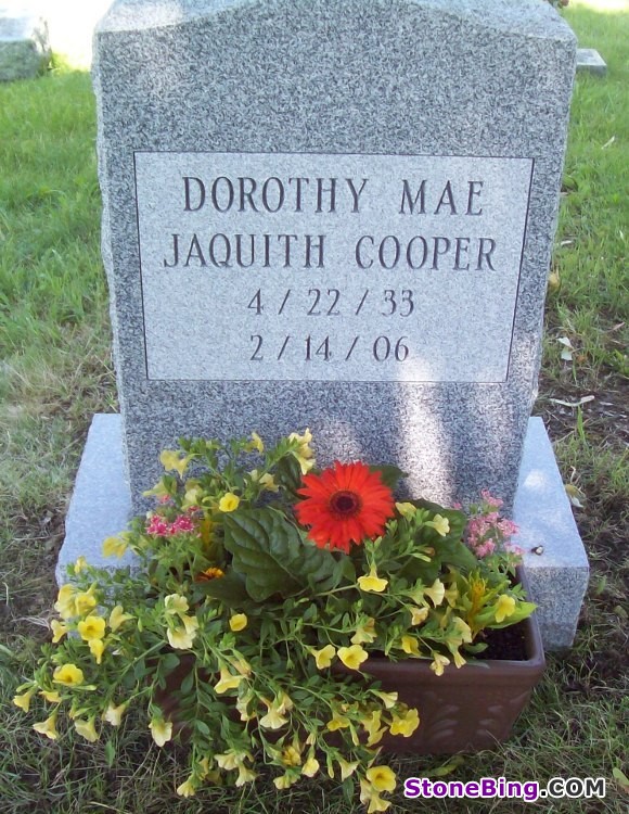 Simple Grey Granite Monument 