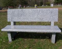 Custom  Grey Granite Bench 