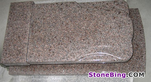 Pink Granite Tombstone