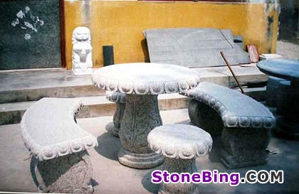 Granite Table and Benches