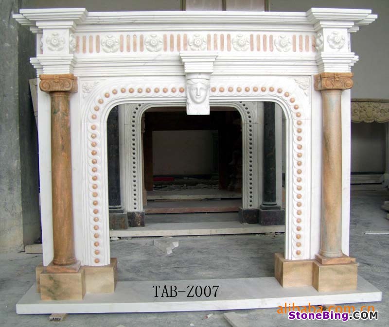 Modern Marble Fireplace