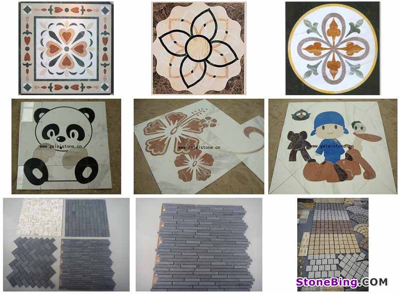 Stone mosaic patterns