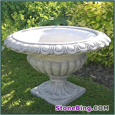 White Marble Flower Pot