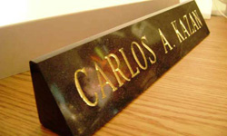 Granite Desk Name Plate 