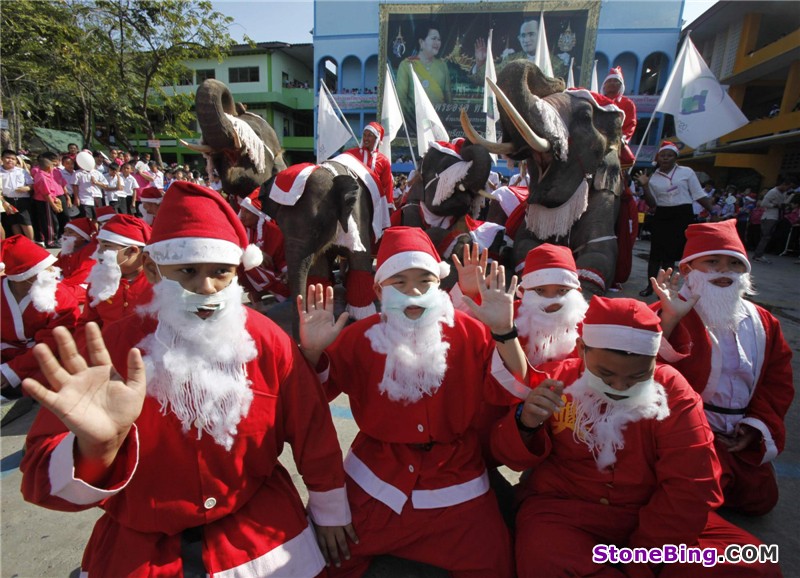 Christmas festivities held around world