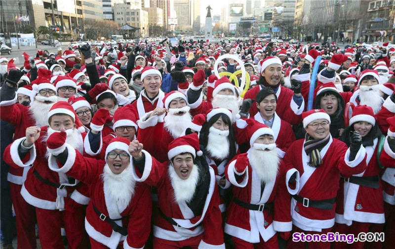 Christmas festivities held around world