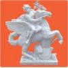 Western Statue - Man & Horse