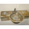 Onyx countertop and sink