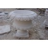 white sandstone flower pot