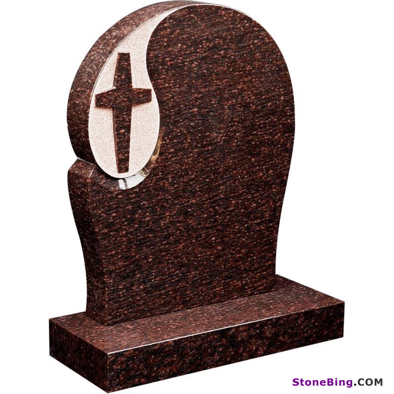 Granite Headstone with Cross M108
