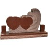 Double Hearts Granite Headstone M184