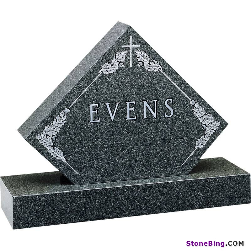 Diamond Shaped Granite Headstone M201