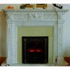White Marble Fireplace FI-009
