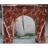 Red Marble Fireplace BL-31