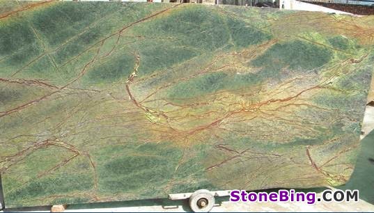 Rain Forest Green Antique Marble Slab