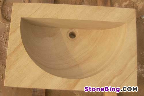 Wooden Sandstone Basin