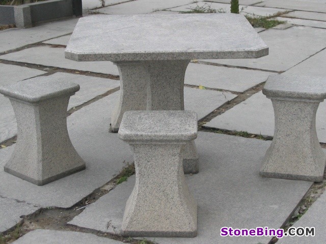 Stone Table and Chairs 4