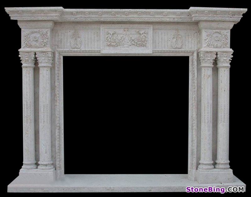 Fireplace with Columns FPFC-002