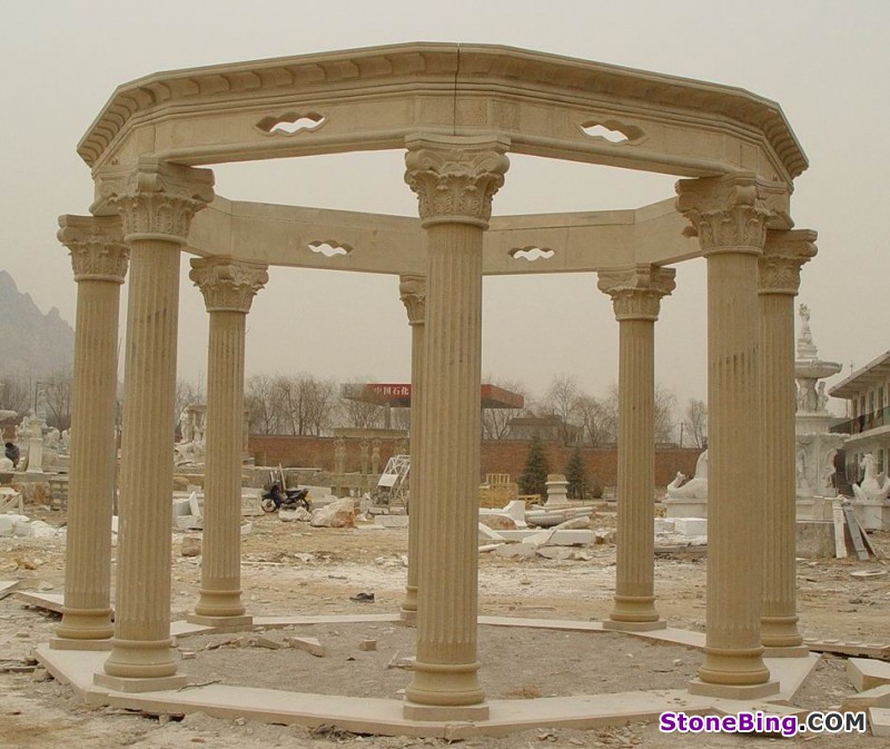 Yellow Marble Gazebo HGGZ-036