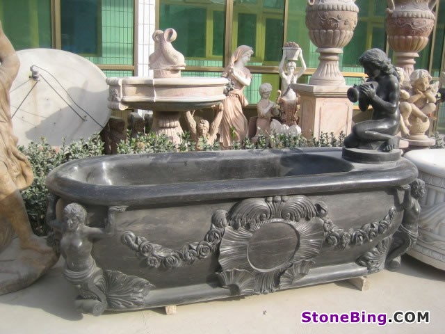 Black Marble Bathtub KBBT-049