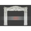 White Marble Flower Fireplace 12
