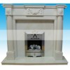 White Marble Fireplace SF-014