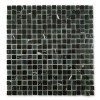 Black Marble & Glass Mosaic Tile