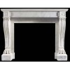 White Marble Fireplace