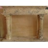 Yellow Travertine Fireplace