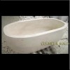 Sunny Beige Marble Bathtub