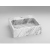 Carrara White Marble Sink