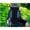 Black Granite Japanese Tombstone