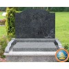 Black & Grey Granite Japanese Tombstone